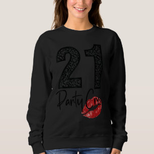 21 Party Crew Drinking Beer 21st Years Happy Birt Sweatshirt