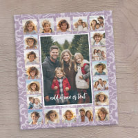 21 Photo Collage and Tile Pattern CAN Edit purple