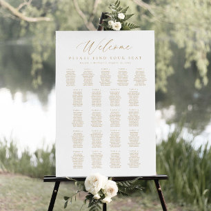 21 Tables Welcome Seating Chart
