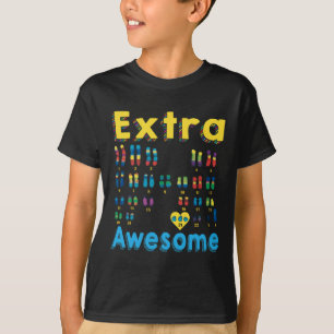 21 Xy Extra Chromosome Boy World Down Syndrome Day T-Shirt