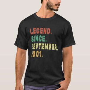 21 Year Old Legend Since September 2001 21st Birth T-Shirt