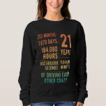 21 Years Married Funny 21st Wedding Anniversary Sweatshirt<br><div class="desc">21 Years Married Funny 21st Wedding Anniversary</div>