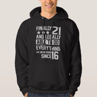 21 Years Old - 21st Birthday Hoodie