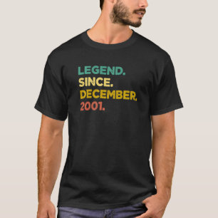 21 Years Old Legend Since December 2001 21st Birt T-Shirt