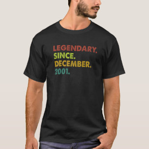 21 Years Old Legend Since December 2001 21st Birth T-Shirt