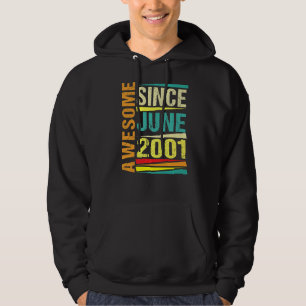 21 Years Old  Legend Since June 2001 21st Birthday Hoodie