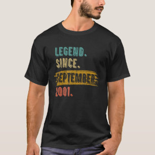 21 Years Old Legend Since September 2001 21st Bir T-Shirt