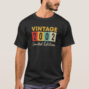 21 Years Old Vintage 2002   21st Birthday T-Shirt