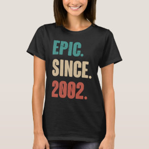 21 Years Old Vintage 2002 Birthday 21st Decorati T-Shirt