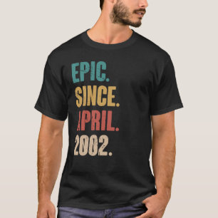 21 Years Old Vintage 2002 Birthday 21st Decoration T-Shirt
