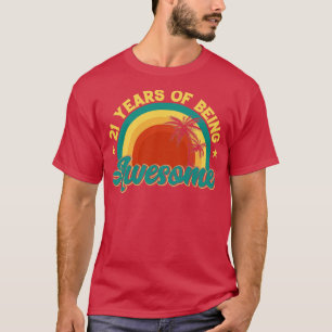 21 Years Old Vintage Birthday T-Shirt
