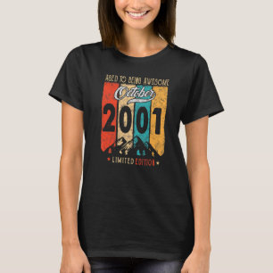 21 Years Old Vintage October 2001  21st Birthday T-Shirt