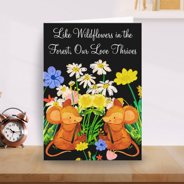 21st Anniversary – Love in Forest and Wildflowers Card (Creator Uploaded)