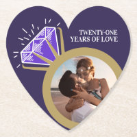21st anniversary party Iolite purple ring photo