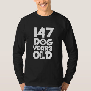 21st Birthday 147 Dog Years Old Birthday Designer T-Shirt