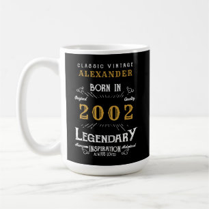 21st Birthday 2002 Add Your Name Legendary Coffee Mug
