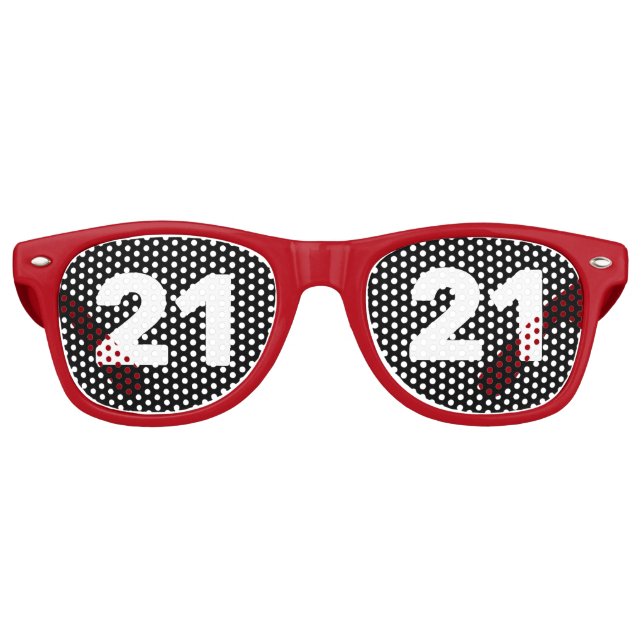21ST BIRTHDAY 21 NOVELTY SUNGLASSES SHADES (Front)