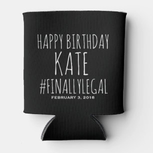 21st birthday, 21st birthday favours, finally can cooler