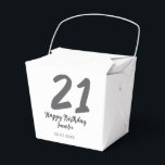 21st birthday add name date year black template go favour box<br><div class="desc">editable design</div>