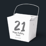 21st birthday add name date year black template go favour box<br><div class="desc">editable design</div>