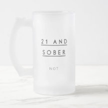 21st Birthday Beer Mug