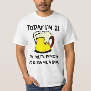 21st Birthday Beer T-Shirt
