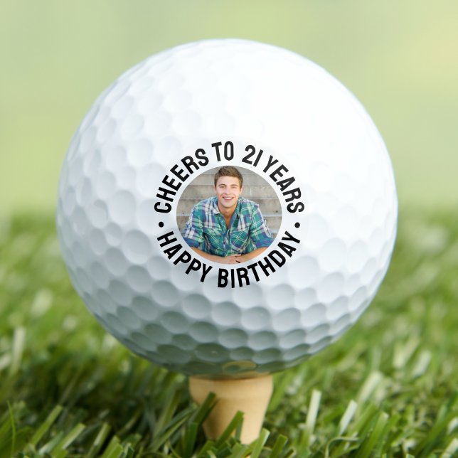 21st Birthday Custom Photo Golf Balls (21st Birthday Custom Photo Golf Balls)