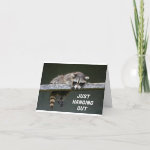 *21st* BIRTHDAY FROM A SILLY RACCOON Card