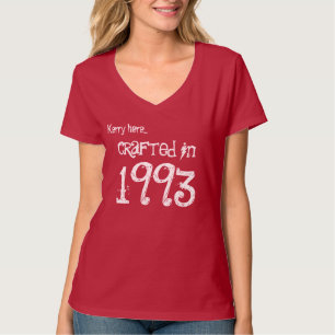 21st Birthday Gift  1993 or Any Year Red V002N T-Shirt