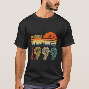 21St Birthday Gift Vintage 1999 Retro Bday 21 Year T-Shirt