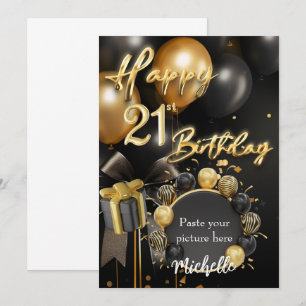 21st Birthday Invitation Card Template