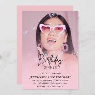 21st birthday invitations Birthday Dinner Photo