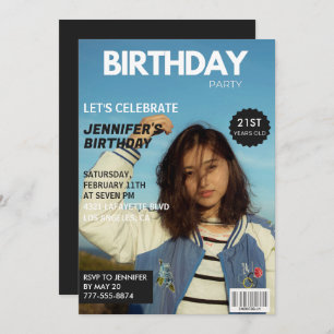 21st birthday invitations Magazine Cover