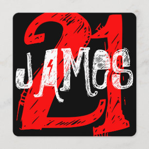 21st Birthday Invite