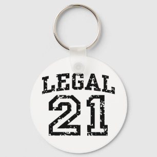 21st Birthday Key Ring
