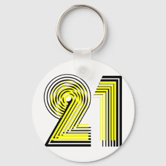 21st Birthday Key Ring