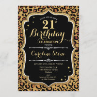 21st Birthday - Leopard Print