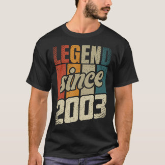 21St Birthday Man Woman 21 Years 2003 Decorative F T-Shirt