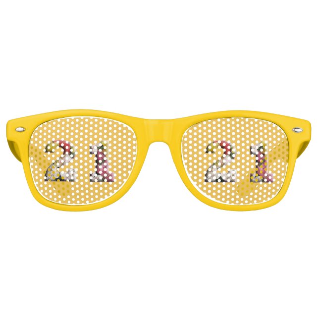 21st Birthday Milestone Party Shades (Front)