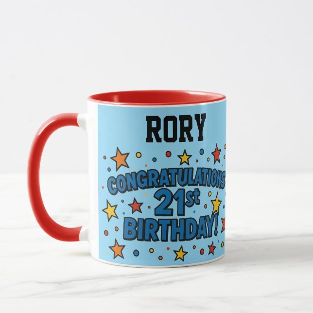 21st Birthday Mug (Left)