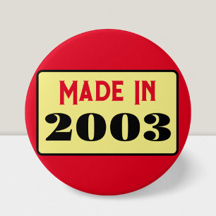 21st Birthday party born 2003 21 pin