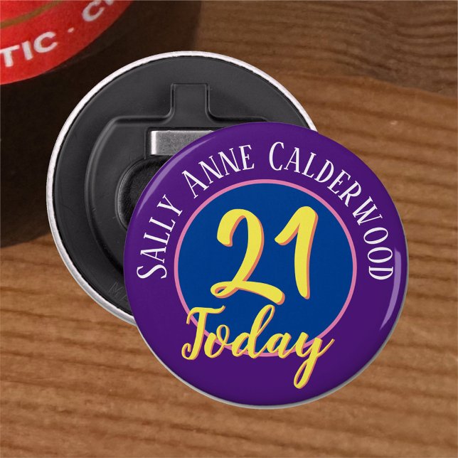 21st Birthday Party Bottle Opener (Creator Uploaded)