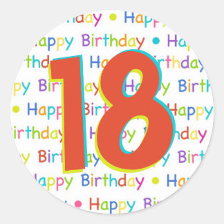 21st Birthday Party Customisable Age Napkins Classic Round Sticker