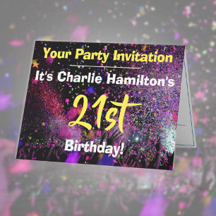 21st Birthday Party Invitation