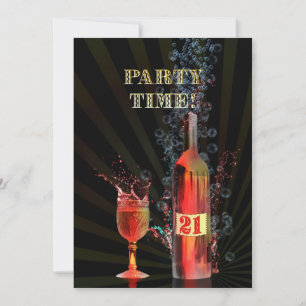 21st birthday party invitation