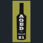 21st Birthday Party Invitation Aged to Perfection<br><div class="desc">A great birthday party toast for the 21 year old future wine-lover in your life! This wine bottle design labelled with "Aged to Perfection" lets everyone know your oenophile has great taste, a great sense of humour and a great vintage. Give it for their 21st Birthday or any time you...</div>