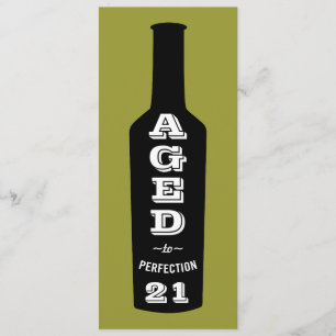 21st Birthday Party Invitation Aged to Perfection