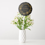 21st Birthday Party Luxe Gold Rose Floral Black Balloon<br><div class="desc">Elegant rose gold floral 21st birthday balloon features pretty script calligraphy surrounded by a luxe gold rose wreath. The roses look beautiful with the bold black background. You can actually change the background colour to any colour. All of the text can be edited. This item is part of the Luxe...</div>