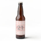 21st birthday party rose gold blush pink legal fun