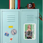 21st Birthday Photo college Party  Magnet<br><div class="desc">21st Birthday Photo Keepsake Magnet Celebrate an 21st birthday with this personalised photo keepsake magnet, featuring a modern rectangular photo frame with “BIRTHDAY” cut out along the side. Upload your favourite photo and customise the text [Name]’s 21st to create a meaningful and memorable keepsake for family members. Perfect for parents,...</div>